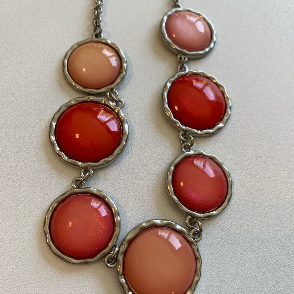 Charming Charlie Whimsical Red and Pink Necklace